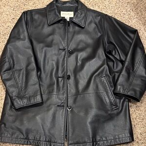 Eddie Bauer Black Leather Jacket